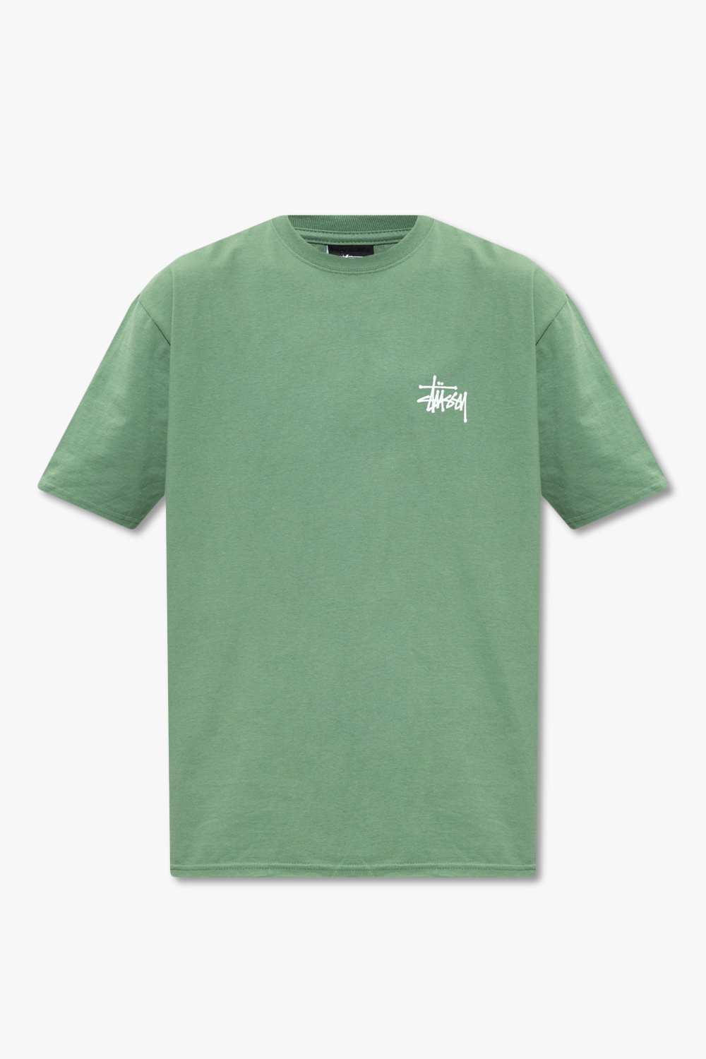 Green Printed T-shirt Stussy - Vitkac GB